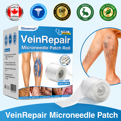 🇨🇦🏆✅️🏃Glownrst® VeinRepair Microneedle Patch Roll⚡Instant Relief, Long-Term Results